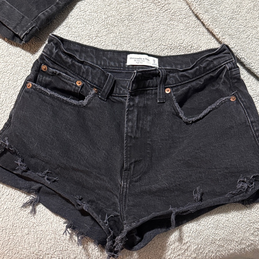 Abercrombie & Fitch Dark Gray Jean Shorts